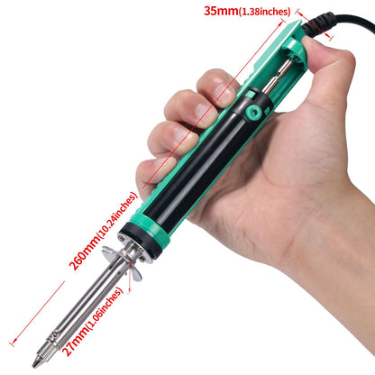 YIHUA 929D-V Elektrischer Entlötkolben mit Entlötpumpe und 3 Düsen