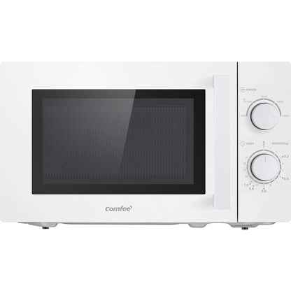 Comfee CMSN 20 wh Solo Mikrowelle – 20L Weiss Mechanisch, rechteckig. Zum Erwärmen von Gerichten.
