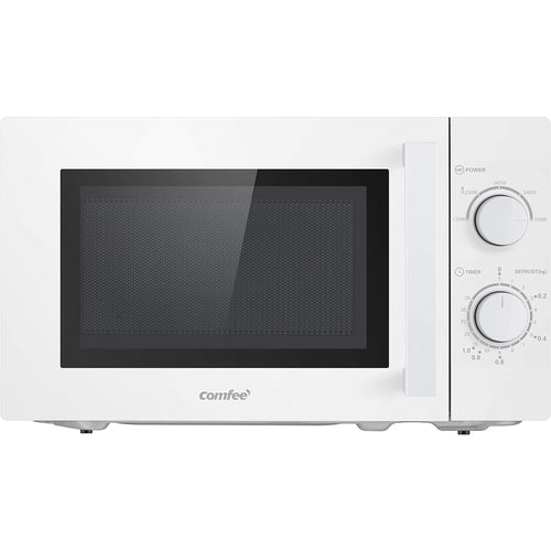 Comfee CMSN 20 wh Solo Mikrowelle – 20L Weiss Mechanisch, rechteckig. Zum Erwärmen von Gerichten.