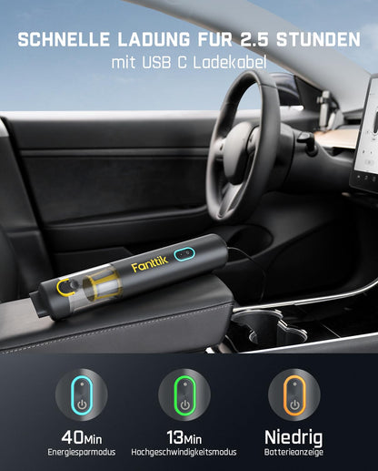 Fanttik Slim V8 APEX Akku-Handstaubsauger 4-in-1, 19000 Pa, Grau
