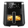 LLIVEKIT Heissluftfritteuse 5.5L | Airfryer mit Sichtfenster, schwarz – frittiert ohne Öl
