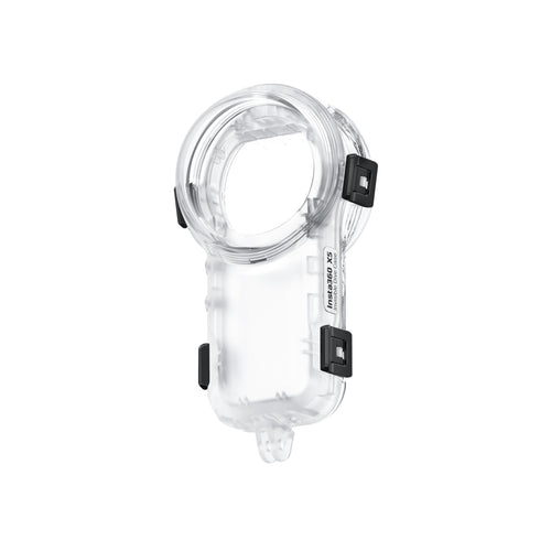 Insta360 Invisible Dive Case – Robustes Unterwasser-Tauchgehäuse für X3. Transparent, schützt X3 bis 50m für 360°-Aufnahmen.