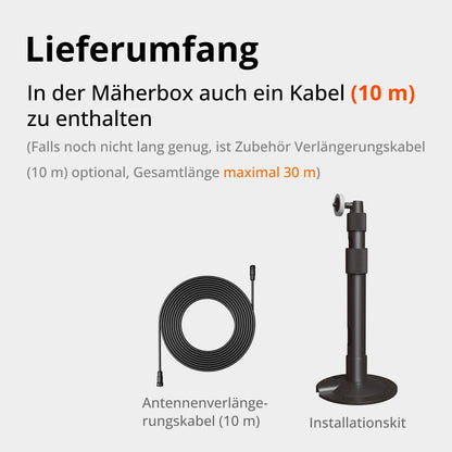 Segway Navimow Antennenverlängerungsset HA001 für Mähroboter