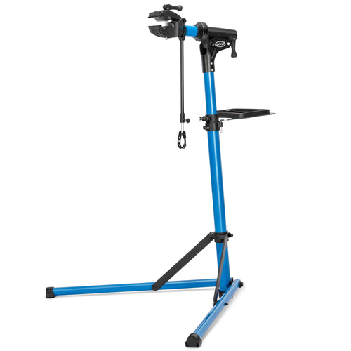 CXWXC Fahrrad Klapp-Montageständer Alu für E-Bike & MTB. Silberner, höhenverstellbarer Ständer mit Klemmvorrichtung zur Wartung.