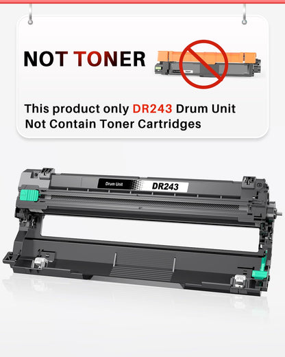 Halloya DR-243CL DR243 Trommeleinheit für Brother – 4er-Pack