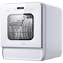 AIRMSEN Mini Tischgeschirrspüler – Wassertank Ultra-Schmal Weiss. Kompakter Tischgeschirrspüler zum Spülen von Geschirr in kleinen Haushalten.