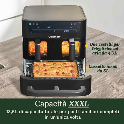 Cuisinart Tri Zone 13,6L Heissluftfritteuse & Ofen - 3 Zonen