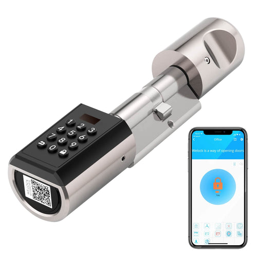 WELOCK PBL41 Elektronisches Türschloss – Zahlencode, Bluetooth, IP65. Metallzylinder mit Tastenfeld für sicheren Zutritt.