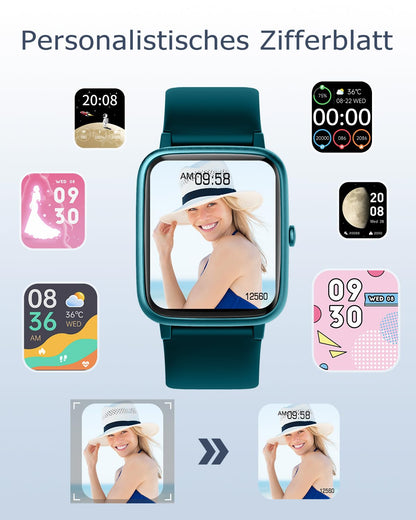 GRV FC1 Smartwatch mit Telefonfunktion und 1.85 Zoll HD-Display
