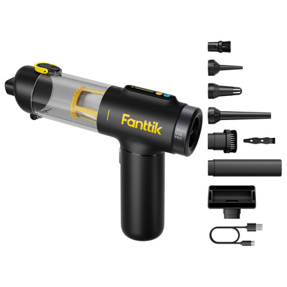 Fanttik Slim V10 Mix Kabelloser Handstaubsauger 4-in-1, 16 kPa mit LED-Display, kompaktes Handgerät