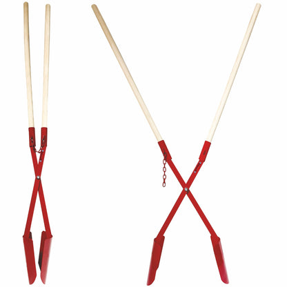 BauSupermarkt24 Erdlochschaufel Gr. 2 Lochspaten 15-32 cm Stahl