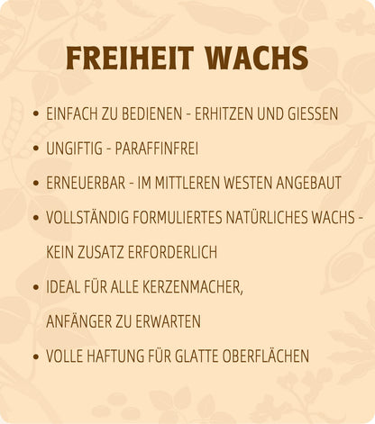 BOYUJK Sojawachs für Kerzen 5 kg, 100% natürliches Kerzenwachs