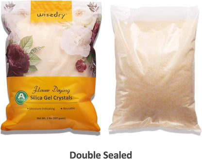 wisedry Silicagel zum Trocknen von Blumen, 4,5 kg, wiederverwendbar
