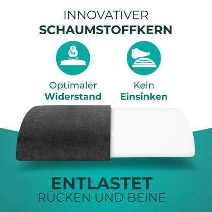 ERGOSUND Fussstütze höhenverstellbar, ergonomisch, mit Fusstasche