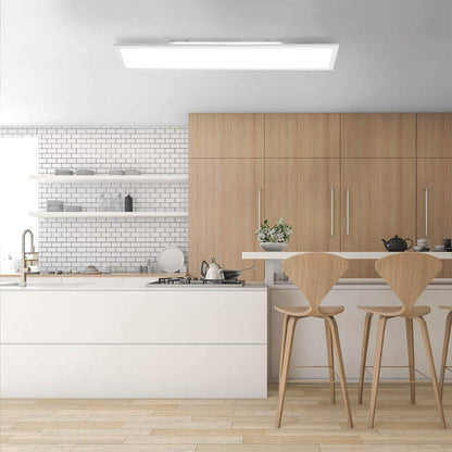 SellTec LED Panel 120x30cm Deckenleuchte - Dimmbar, CCT, Indirekt