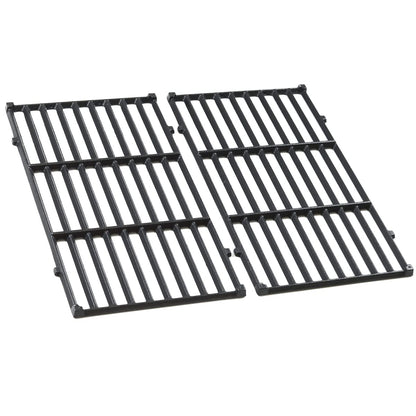 FORYEYC Grillrost Gusseisen 2er-Set für Weber Spirit 200 E-210 E-220, zwei rechteckige Roste als Ersatz für Gasgrills