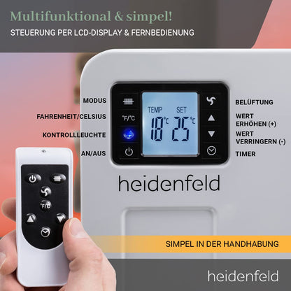 Heidenfeld EK100 Konvektor Heizung elektrisch - 2300 Watt