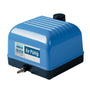AquaForte Hi-Flow V-60 Luftpumpe für Teiche – Leistungsstark. Dunkelgraues, rechteckiges Gehäuse, belüftet Teiche effektiv.
