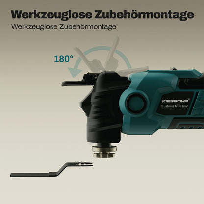 KIESBOHR CSM001 Akku-Multifunktionswerkzeug bürstenlos für Makita 18V