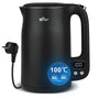 Bear Wasserkocher 1.7 L Edelstahl mit 11 Temperaturen, 1800 W, doppelwandig mit LCD-Anzeige