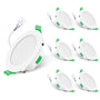 ALUSSO LIGHTING LED Einbauspot Flach Dimmbar IP65 68mm – 6er Set. Runde, flache LED-Spots zur dimmbaren, strahlwassergeschützten Deckenbeleuchtung.