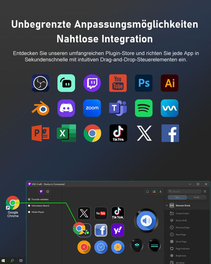 Basicolor N3 Stream Controller Deck mit 6 LCD-Makrotasten