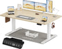 Homall Höhenverstellbarer Schreibtisch Elektrisch 140x70 cm. Rechteckiger Sitz-Steh-Schreibtisch mit elektrischer Höhenverstellung für ergonomisches Arbeiten.