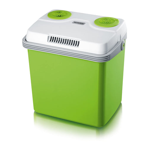 SEVERIN KB 2923 elektrische Kühlbox 25L mit Warmhaltefunktion Grün/Grau. Rechteckig für Speisen/Getränke mobil.