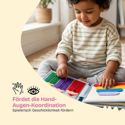 Jolly Designs Mini Quiet Book Sonnenschein Montessori Filzbuch