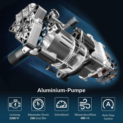 LEHMANN Missouri Hochdruckreiniger – 240 bar, Aluminiumpumpe
