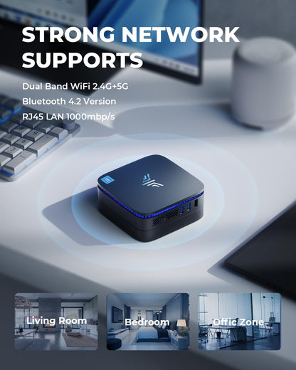 NiPoGi AK1PLUS Mini PC - Intel N95, 8GB RAM, 256GB SSD