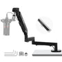 NEEWER MS002 Low Profile Mikrofonarm - 360° schwenkbar. Kompakter, schwarzer Arm mit Gelenken zur präzisen Mikrofonpositionierung für Studio und Streaming.