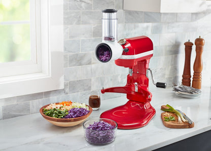Kitchenaid KSMVSA+KSMEMVSC Gemüseschneider Set - Edelstahl 7-teilig