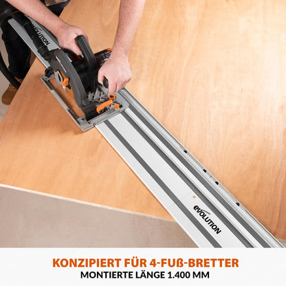 Evolution ST1400-G2 Führungsschiene Universal für Kreissägen, 1,4 m