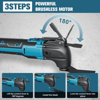 GGiking Akku Oszillationswerkzeug 18V, Multitool für Makita Akku