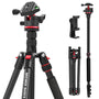 NEEWER Basics TP14B Reisestativ mit Kugelkopf, 182 cm, bis 6 kg, Dreibeinstativ mit Handyhalterung