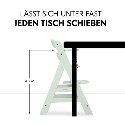 hauck Alpha+ Babyhochstuhl Newborn Set mit Bouncer 2in1, Grau