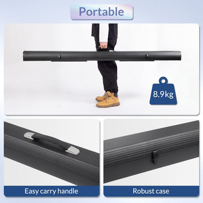 Todeco Beamer Leinwand 80 Zoll 4:3 – Bodenprojektor Tragbar