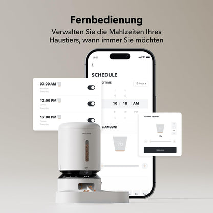 PETLIBRO 5L Futterautomat mit 1080P Kamera, 5G WiFi & 2 Näpfen