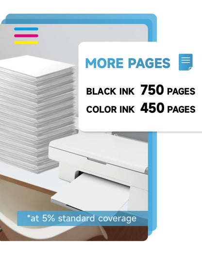 InkYeah 303XL Druckerpatronen kompatibel für HP 303, Schwarz & Farbe