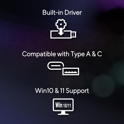 ASUS ROG USB-BE92 BE6500 Tri-Band WiFi 7 USB-Adapter (6 GHz)