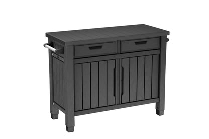 Koll Living Servicetisch BBQ XXL Grilltisch mit Stauraum anthrazit