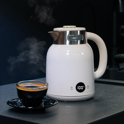 LEHMANN Wasserkocher LHOEK-1615, 1,5 L, Temperatureinstellung, Creme