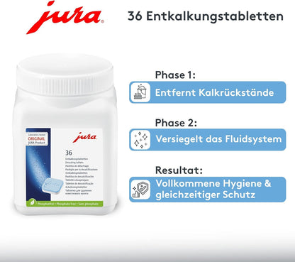 Jura Kombi Pack: 25 Reinigungs- und 36 Entkalkungstabletten