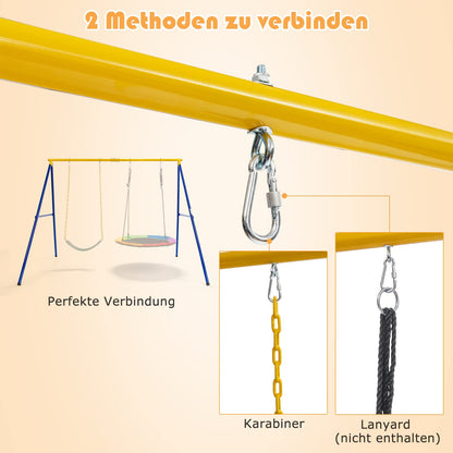 COSTWAY Schaukelgestell aus Metall, bis 300 kg belastbar