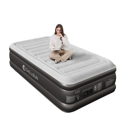 CHILLSUN Luftbett Selbstaufblasend mit Pumpe - 1 Person, 190x100cm, rechteckige Matratze. Ideal für komfortables Schlafen unterwegs.