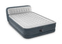 Intex DuraBeam UltraPlushHeadboard Luftbett - Queen 220V Pumpe. Graues Rechteck-Luftbett mit Kopfteil für Schlafkomfort. 220V Pumpe integriert.