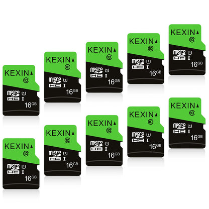 KEXIN Micro SD Karte 16GB 10er Pack, UHS-I U1 Class 10 mit SD-Adapter