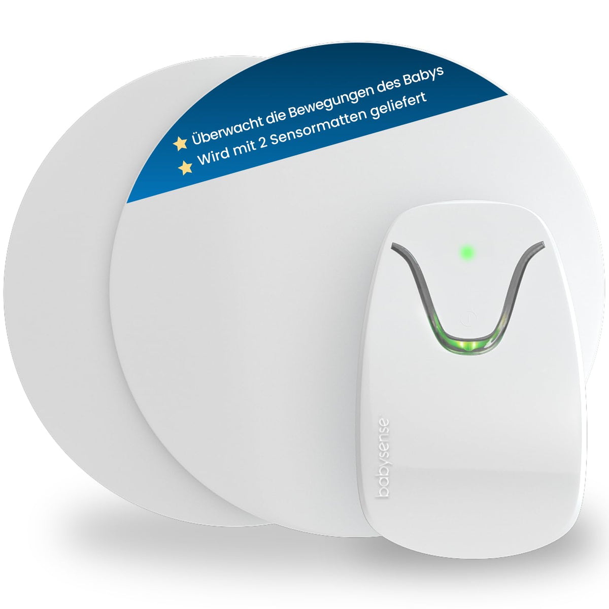 Babysense 7 kontaktloser Baby-Bewegungsmonitor mit 2 Sensormatten zur Überwachung unter der Matratze