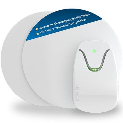 Babysense 7 kontaktloser Baby-Bewegungsmonitor mit 2 Sensormatten zur Überwachung unter der Matratze